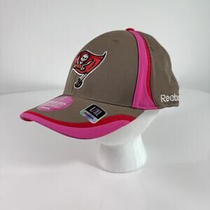 Tampa Bay Buccaneers Womens Reebok NFL Pink Ribbon Hat L/XL On Field